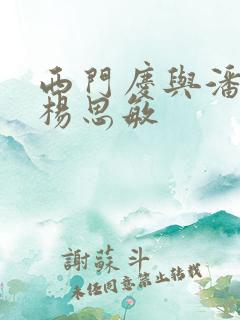 西门庆与潘金莲杨思敏