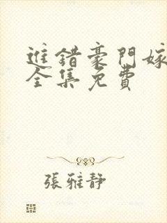 进错豪门嫁对郎全集免费
