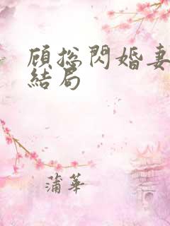 顾总闪婚妻子大结局