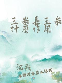 玉米长玉米须是什么作用