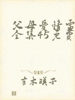 父母爱情电视剧全集45免费观看
