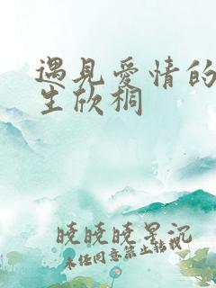 遇见爱情的利先生欣桐