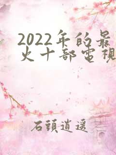 2022年的最火十部电视剧