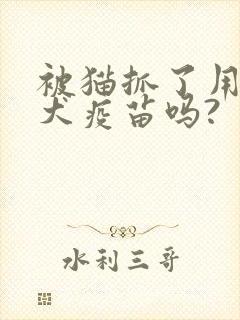 被猫抓了用打狂犬疫苗吗?