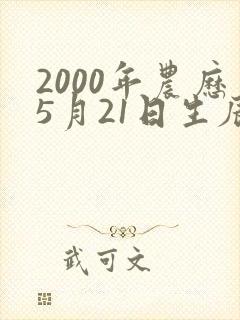 2000年农历5月21日生辰八字