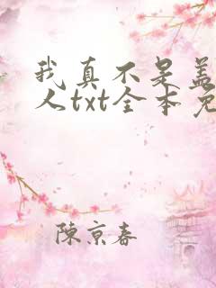 我真不是盖世高人txt全本免费下载
