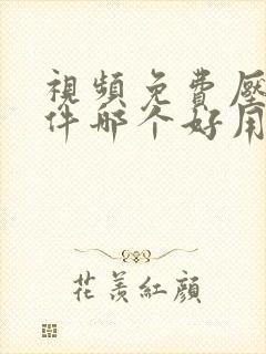 视频免费压缩软件哪个好用