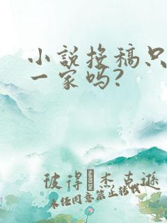 小说投稿只能投一家吗?
