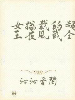 女总裁的超级兵王夜风武全文