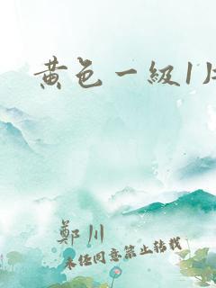 黄色一级1片