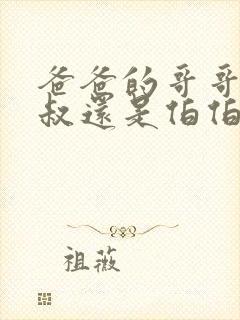 爸爸的哥哥叫叔叔还是伯伯
