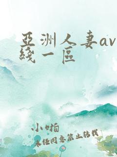 亚洲人妻av在线一区
