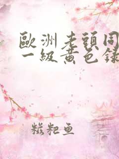 欧洲老头同性恋一级黄色录像