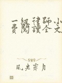 一级律师小说免费阅读全文无删减