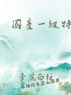 国产一级特黄色