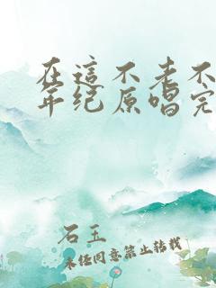 在这不老不小的年纪原唱完整版