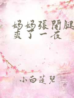 妈妈张开腿让我爽了一夜