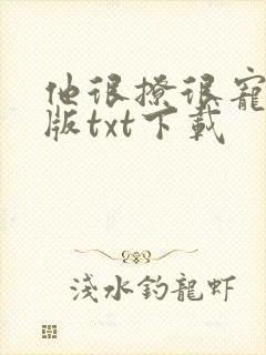 他很撩很宠完整版txt下载