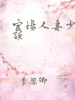 官场人妻少妇小说