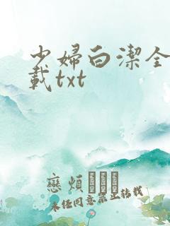 少妇白洁全集下载txt