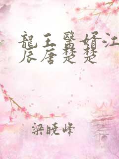 龙王医婿江辰江辰唐楚楚