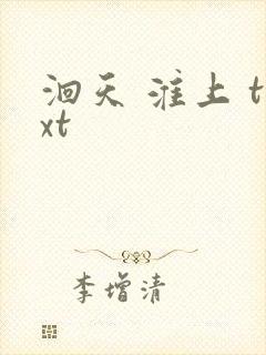 洄天 淮上 txt