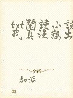 txt阅读小说我真没想出名啊