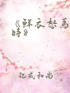《鲜衣怒马少年时》