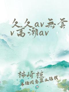 久久av无套av高潮av