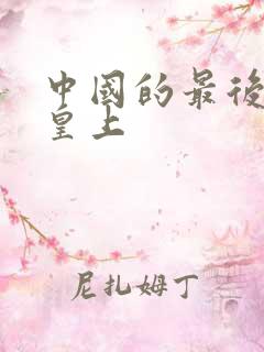 中国的最后一位皇上