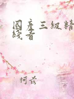 国产三级精品在线看