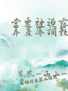 当众被迫露出玩弄羞辱调教女小说
