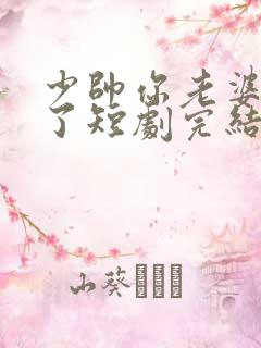 少帅你老婆又跑了短剧完结