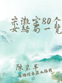 宋徽宗80个子女结局一览表