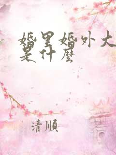 婚里婚外大结局是什么