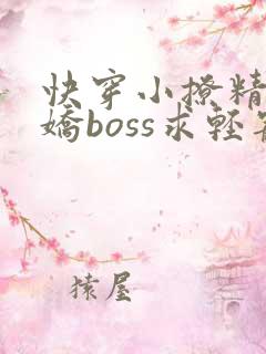 快穿小撩精:病娇boss求轻宠txt全本