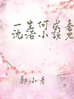 一生何求秦菲雪沈浩小说免费阅读全