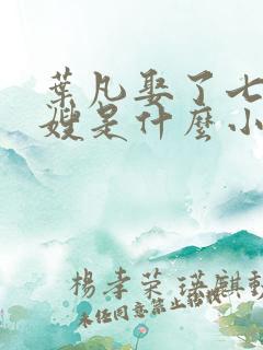 叶凡娶了七个嫂嫂是什么小说
