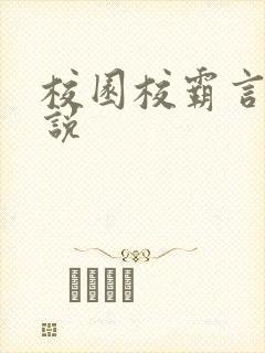 校园校霸言情小说
