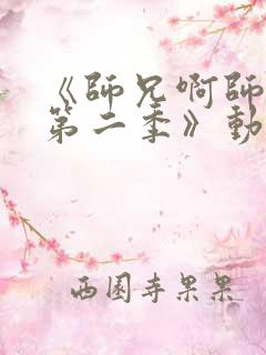 《师兄啊师兄 第二季》动漫