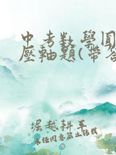 中考数学圆经典压轴题(带答案)