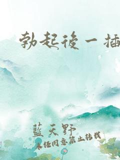 勃起后一插就软