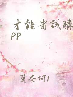 才能省钱购物app