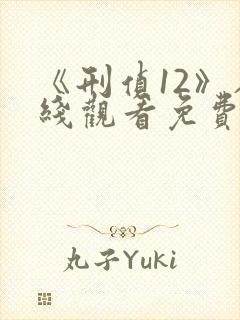 《刑侦12》在线观看免费