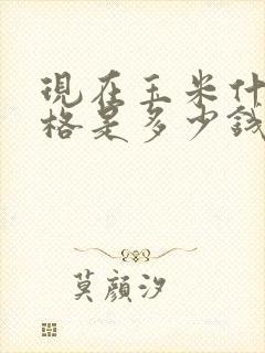 现在玉米什么价格是多少钱一斤