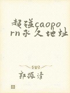 超碰caoporn永久地址