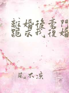 离婚后豪门前夫跪求我复婚小说下载