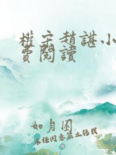 权宋赵谌小说免费阅读