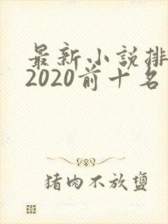 最新小说排行榜2020前十名