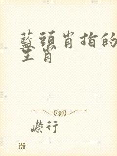 蓝头肖指的什么生肖